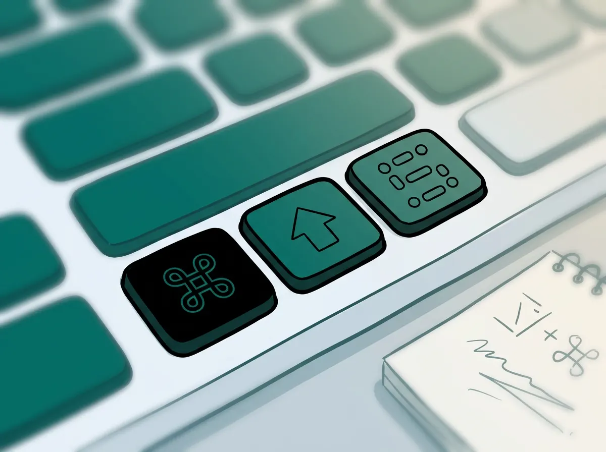 Mac keyboard showing the Command, Shift and 5 keys used for the native screen recording shortcut